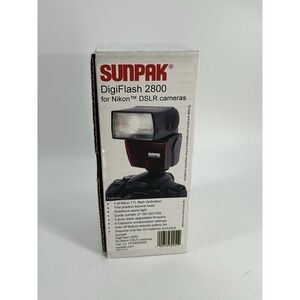 Sunpak DigiFlash 2800 Flash Unit for Nikon DSLR Camera Tested